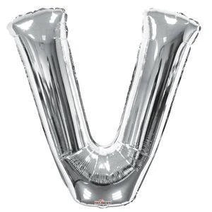 34 Silver Letter A Balloon #15230-34S